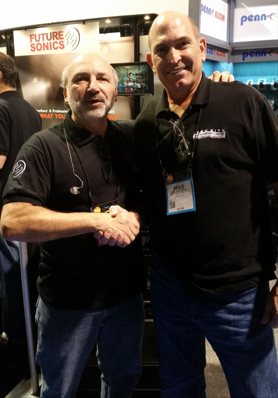 Rudy Garcia President Future Sonics & Mike Volkerding Freq City Sound