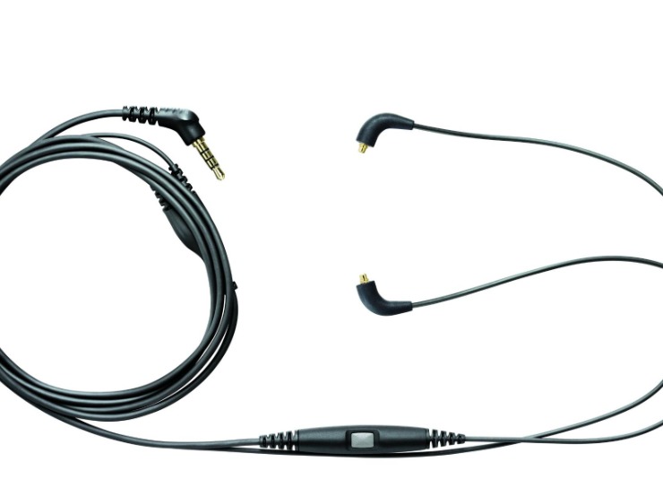 Shure CBL-M-K MUSIC PHONE CABLE Phone adapter cable transforms detachable Shure earphones into a stereo mobile headset, with an integrated 1-button remote and microphone for switching between phone calls and audio easily. Compatible with most smartphones with 4-pin 3.5mm connector, For use with Shure earphones,SE215, SE315, SE425, SE535, SE846, Westone UM & AM & FCS210, 110