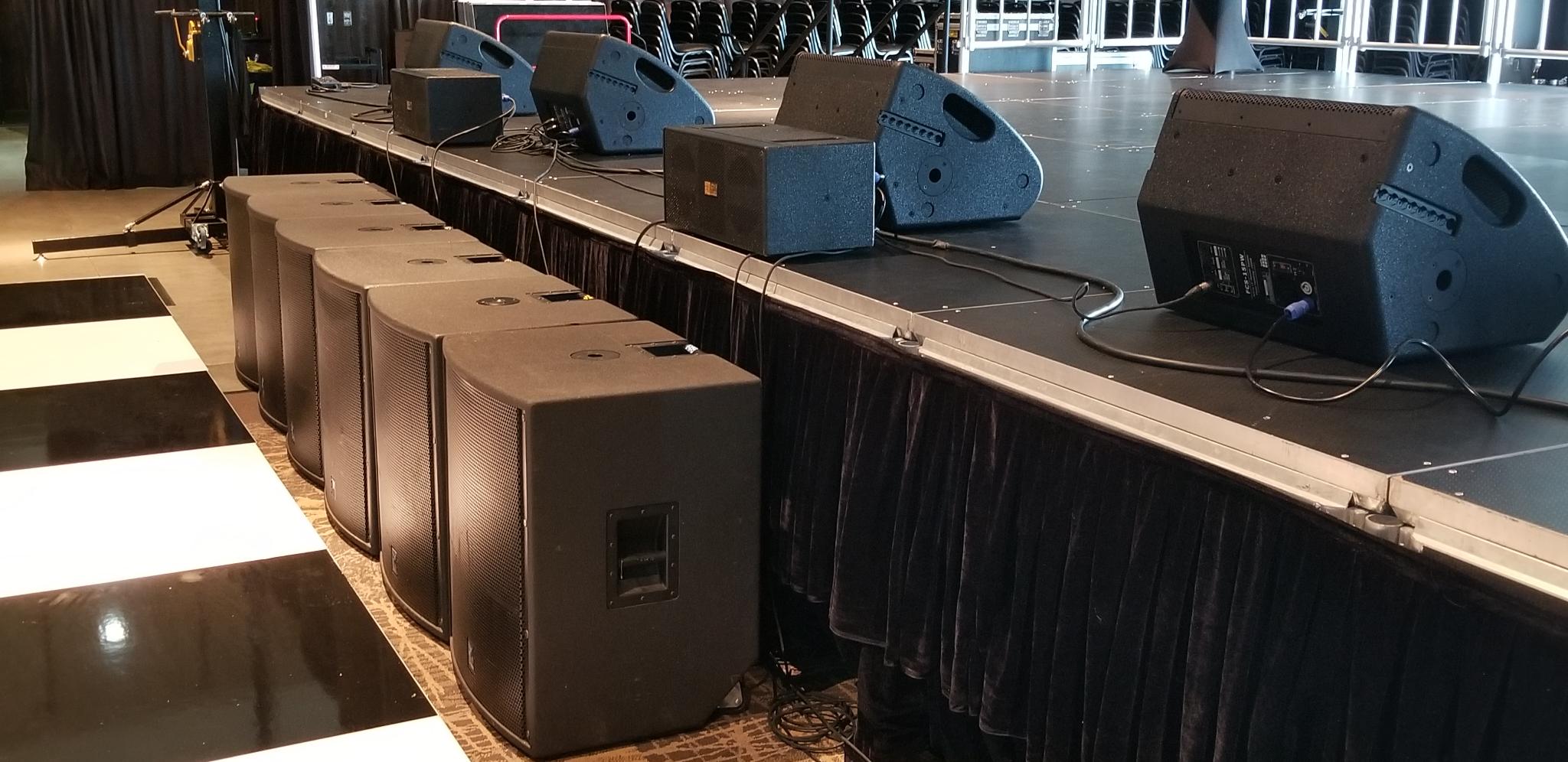 Miami Valley Gaming House PA System Freq City Sound Subs & Wedges