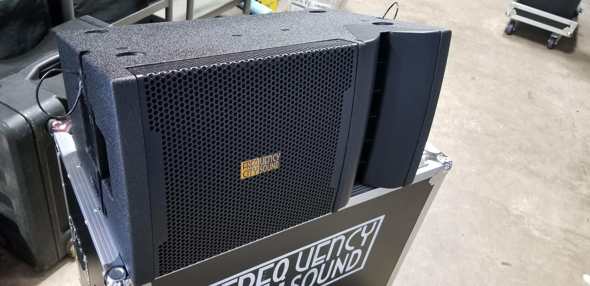 Has never been out of the warehouse. Been using it as a demo, has a chip out of the box. Not moticable from the front, I'll find another box to make a pair.