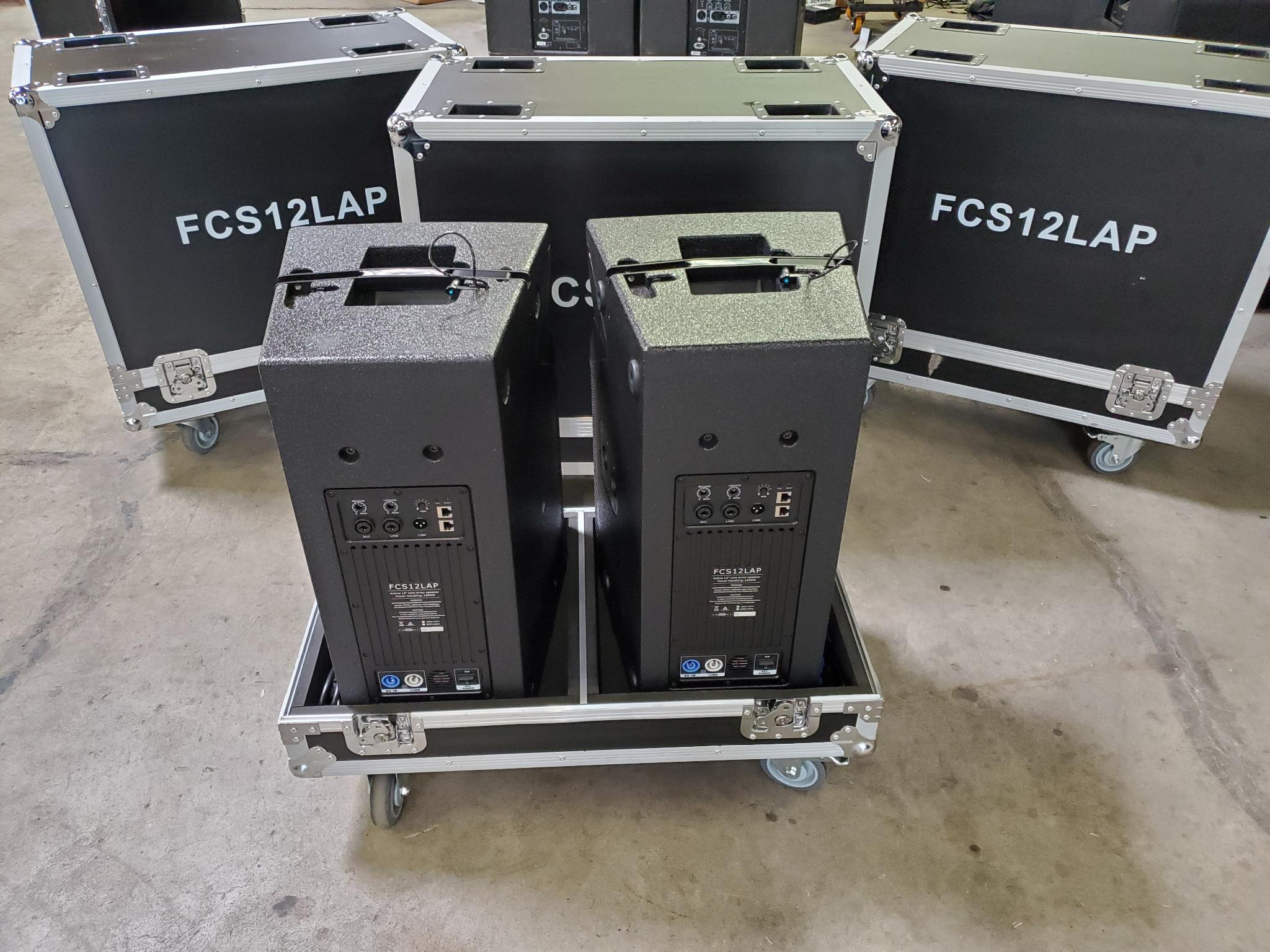 FCS12LAP 12" 1600W Active Line Array 2 with Road Case