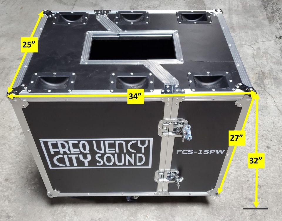 Used Clam Shell Road Cases for the FCS15PW
