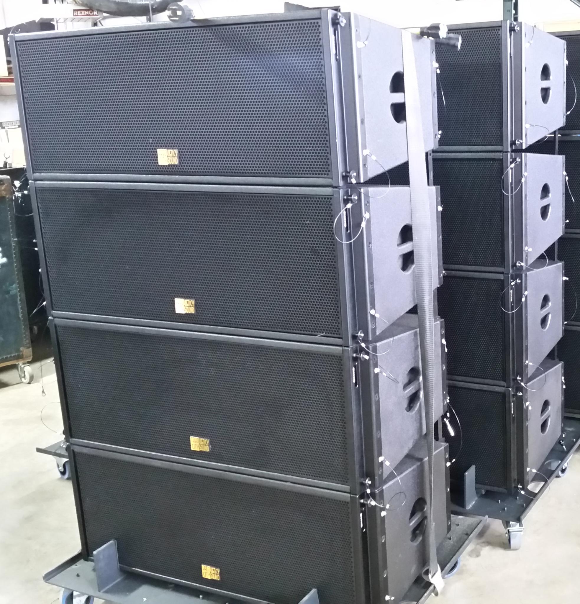 Freq City Sound 2 X 12" Powered Line Array for sale