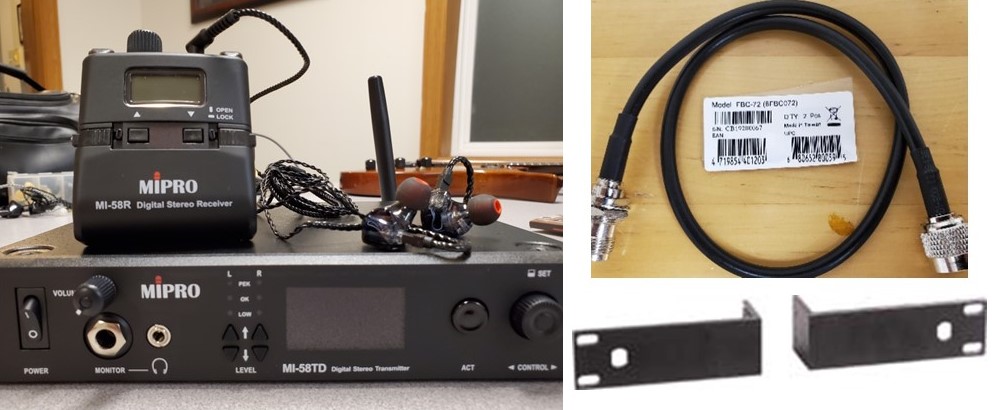 MI58 Dante System with Rack and Antenna Parts Same Day Ship InEarGear.com