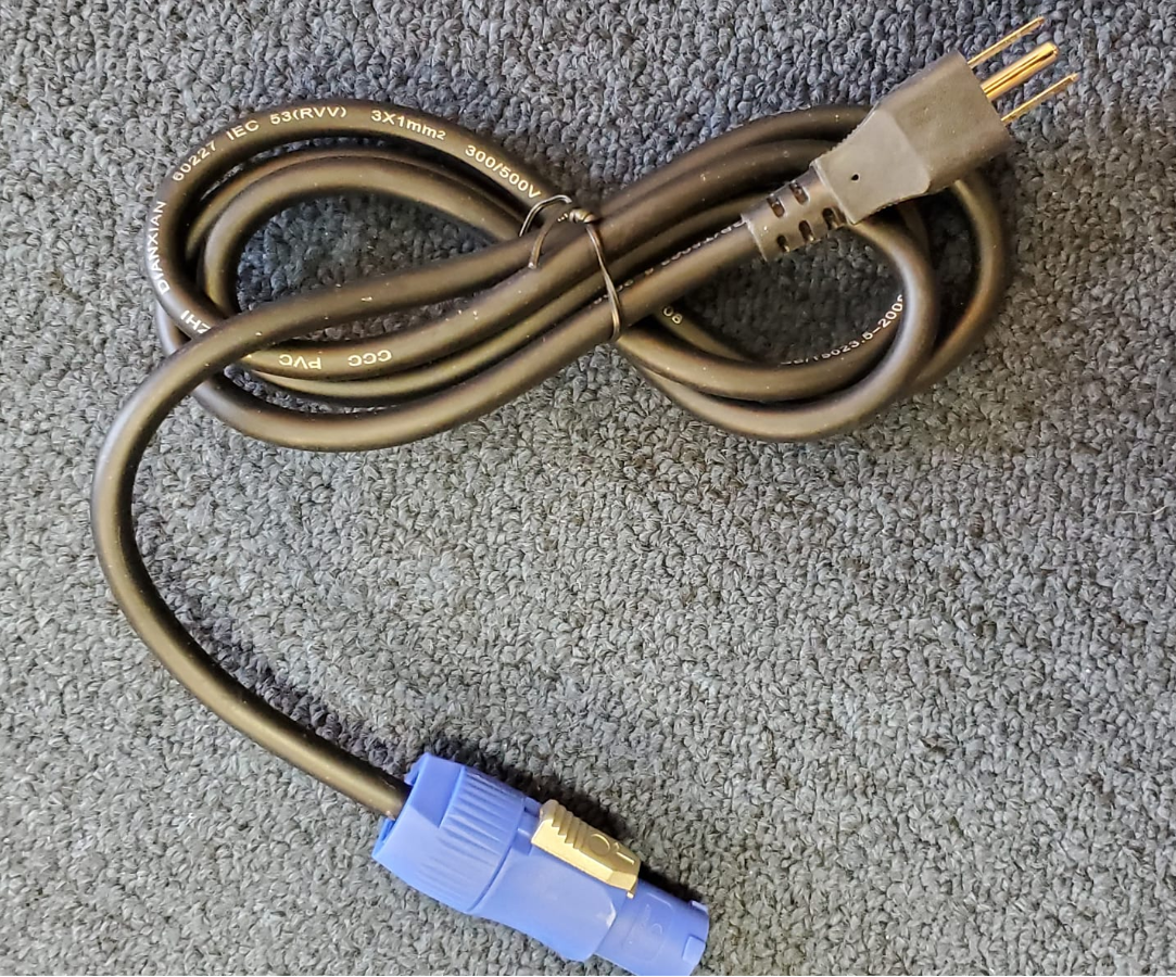 (9) Male Edison to PowerCon Cabes 5' 13 Guage $135 Delivered