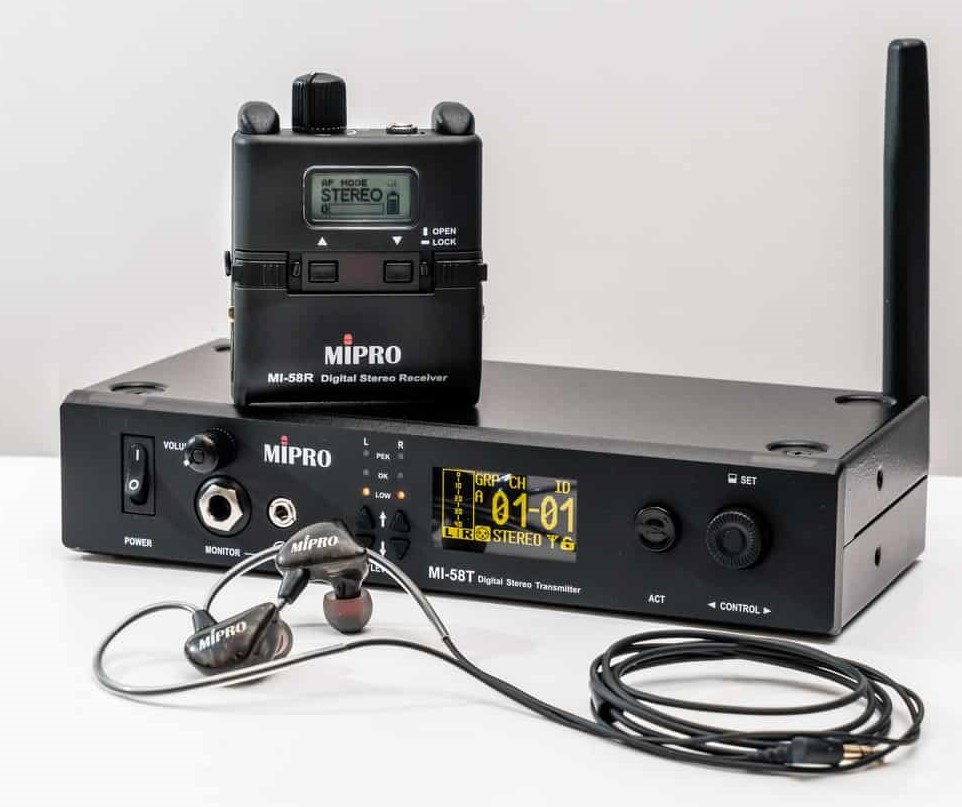 Mipro ISM MI-58 Wireless IEM 5.8GHz System $499 Digital wireless IEM system