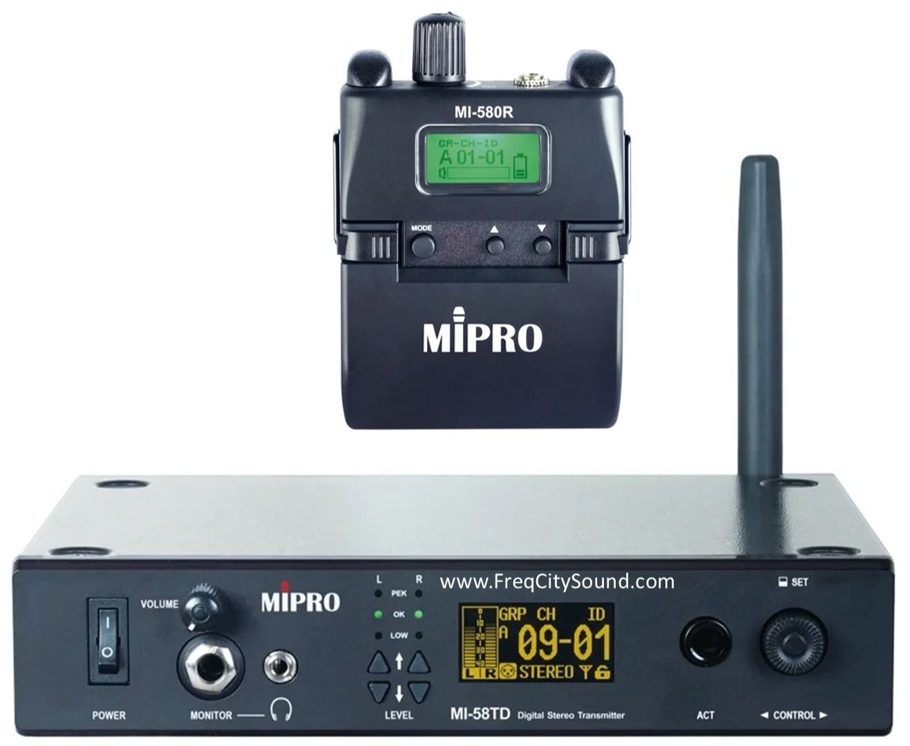 Mipro MI580, MI58TD Dante In Ear Systems Stock at Freq City Sound