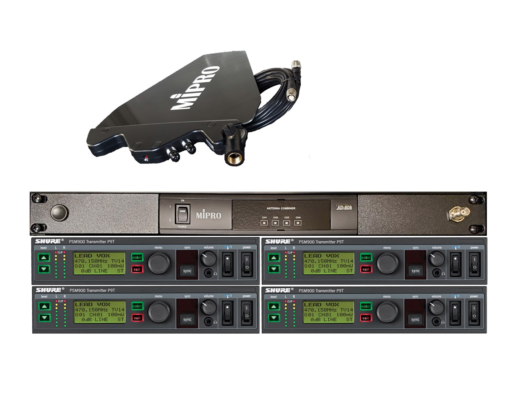 In-Ear Monitor Paddle, Antenna, Combiner, Distribution for Mipro, Shure, Sennheiser